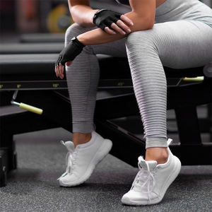 Hot Sale Half Finger Lightweight Gym Fitness <b>Gloves</b> for <b>Weight</b> Lifting Bodybuilding Training Lace-Up Closure OEM Custom Service - Product Image 4