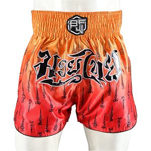 Pantalones cortos de boxeo de poliéster 100% personalizados al por mayor para entrenamiento de Muay Thai pantalones cortos de hombre transpirables y de secado rápido impresos por sublimación - Product Image 3
