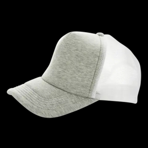 Gorra Trucker Unisex de 6 Paneles, Malla Gris y Naranja en Contraste, Cierre Trasero Ajustable, Estilo Casual para Adultos - Product Image 2