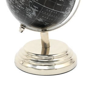 Escultura de Globo Terráqueo Contemporánea de Metal Plateado, Centro de Mesa Moderno para Sala de Estar, Oficina, Decoración del Hogar, Marca PHC - Product Image 3