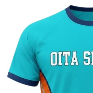 Unisex Teal Orange Sublimation Netball Jersey <b>Polyester</b> Athletic Sports <b>Shirt</b> Side Panel Piping Team Training Match Wear - Product Image 3