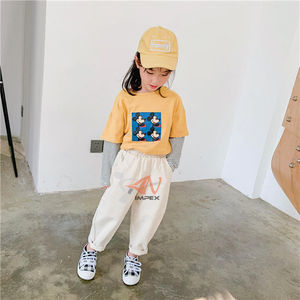 NUEVOS Pantalones Largos de Algodón 100% para Niños, Overoles con Costuras, Pantalones de Cintura Elástica para Niños y Niñas - Product Image 2