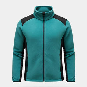 Veste Sherpa décontractée moderne pour homme, matière en peluche, coupe confortable, idéale pour les voyages d'hiver et les activités de plein air - Product Image 1