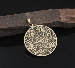 จี้เงินแท้ 925 ชุบทองแบบวินเทจ ประดับด้วยกรอบแบบโบราณ สไตล์เหรียญโบราณ เครื่องประดับสำหรับทุกเพศ เหมาะสำหรับวันครบรอบ - Product Image 6