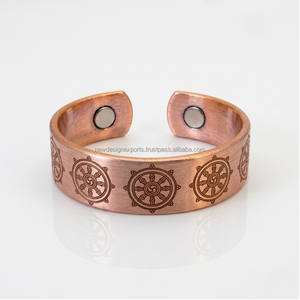 Anillo esotérico unisex ajustable con mandala biomagnético • Venta al por mayor - Product Image 2