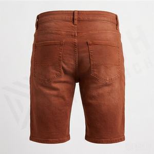 กางเกงยีนส์ขาสั้นพรีเมียมสำหรับผู้ชาย ออกแบบใหม่สำหรับเล่นกีฬา ระบายอากาศได้ดี มีไซส์สำหรับผู้ใหญ่ ขายส่ง รับทำโลโก้ สีตามสั่ง สไตล์ลำลอง - Product Image 2