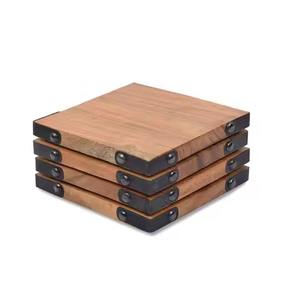 Juego de posavasos de madera estilo rústico para bebidas, protección decorativa para la mesa - Product Image 6