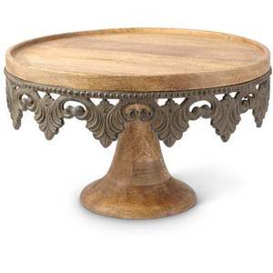 Soporte decorativo de madera para postres, para pastel de bodas, pastel de cumpleaños y mesa de fiesta - Product Image 1