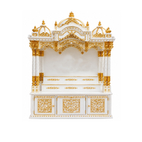 Temple en bois blanc de luxe pour la maison, vente en gros, fabricant, exportateur et fournisseur en gros pour la salle de prière