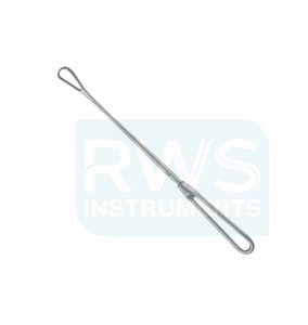 Instruments chirurgicaux manuels RWS Instruments Bumm Curette utérine à bout arrondi et pointu en acier, certifiés CE Classe I RWS-BCI-5448 ISO13485 - Product Image 3