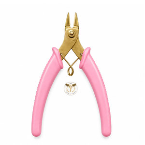 Alicates de Corte Profesionales para Joyería, Chapados en Oro con Mango Blanco, Alicates de Precisión para Cortar Alambre - Product Image 4
