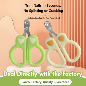 Coupe-ongles pour chat avec trou de positionnement de sécurité, en acier inoxydable, coupe-griffes pour chaton, ciseaux de toilettage de précision pour débutants - Product Image 4