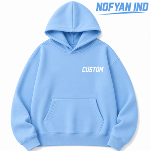 Fabricant de sweats à capuche personnalisés en molleton de coton épais, OEM ODM, marque privée, vente en gros, sweat-shirt à capuche vierge - Product Image 1