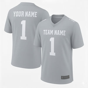 Camisetas de Fútbol Americano Personalizadas con Cuello en V, Manga Corta, Transpirables, de Secado Rápido, Estilo Urbano para Adultos, Venta al Por Mayor - Product Image 1