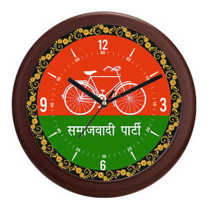 Horloge murale sans cadre, style contemporain, avec impression de motifs de dirigeants indiens, pour la promotion de produits de bureau, idéale pour la Saint-Valentin et Thanksgiving - Product Image 5