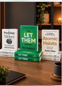 Set de 3 Libros de Tapa Blanda: Let's Get Real, Atomic Habits y The Psychology of Money, Libros de Ficción en Tapa Blanda de Gran Venta - Product Image 2