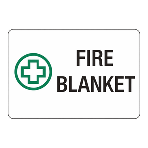 Señal de seguridad Brady Fire Blanket Sign de alta visibilidad y duradera para uso en interiores y exteriores - Product Image 2