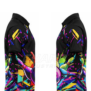 Nuevo Diseño, Jersey de Boliche Personalizado Sublimado, Suave, Transpirable, 100% Poliéster, Talla Grande, Antibacterial, de Secado Rápido - Product Image 5