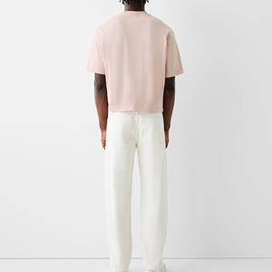 Camiseta de Hombre, Corte Cuadrado, Lisa, 100% Algodón, Estilo Casual, Tejido Transpirable, Suave y Relajado para Uso Diario - Product Image 2