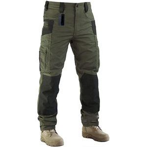 Pantalones Cargo Casuales para Hombre Jaffico International, Color Verde Oliva, Cintura Media, Múltiples Bolsillos, Transpirables, Ecológicos, Ligeros, 100% - Product Image 1