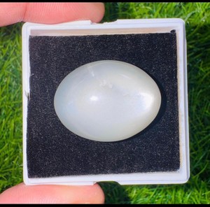 Piedra preciosa suelta ovalada de piedra lunar blanca natural para hacer joyas, anillos, colgantes, alta calidad - Product Image 4