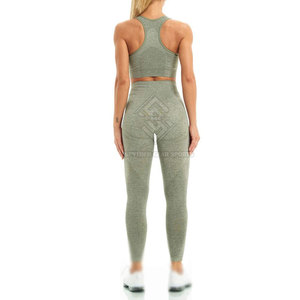 Ensemble de yoga 2 pièces pour femme, marque privée, respirant, écologique, taille haute, confortable pour l'extérieur - Product Image 4