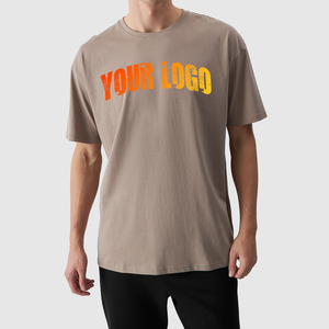 Camiseta de Algodón para Hombre de Primera Calidad, Ecológica, 220g, Cuello Redondo, Multicolor, Lisa, Corte Holgado, Impresión Serigráfica, Casual - Product Image 4