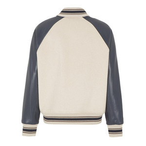 Men Winter College Hooded Varsity <b>Jacket</b> 100% Cotton Woolen Fabric Breathable with Cotton Lined Sleeves Men Varsity <b>Jacket</b> - Product Image 5