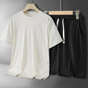 Conjunto Deportivo Informal de Verano para Hombre, 2 Piezas, Camiseta y Pantalones Cortos, Venta al Por Mayor - Product Image 4