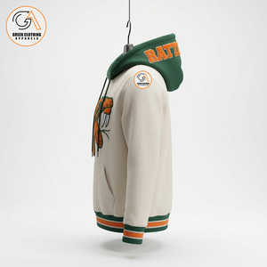 เสื้อฮู้ดดี้ผ้าฟลีซเนื้อหนัก พิมพ์ลายตัวอักษร FAMU ด้วยโฟมความหนาแน่นสูง ผลิตจากผ้าฝ้าย 100% เป็นมิตรต่อสิ่งแวดล้อม สวมใส่สบายๆ - Product Image 3