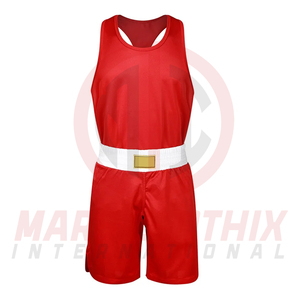 Uniforme de boxeo personalizado con color y logotipo para unisex, nueva moda, conjunto de camiseta y pantalones cortos de boxeo de la mejor calidad a precio de mayoreo. - Product Image 2