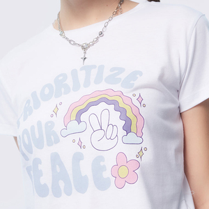 Custom Made Women <b>Crop</b> <b>Top</b> T Shirt Casual Wear Anti Wrinkle <b>top</b> trend Breathable Comfortable Women <b>Crop</b> <b>Top</b> T Shirt For Adults - Product Image 6