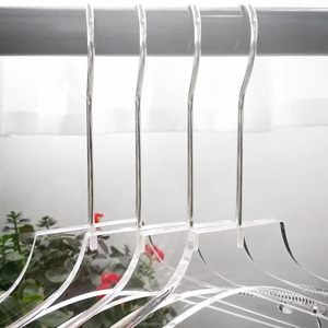 43 cm 3T Custom Logo Clear Crystal Acrylic Gold <b>Hook</b> Space-Saving Modern Wardrobe Hanger for Pant Suit Jacket Coat Clothes - Product Image 5