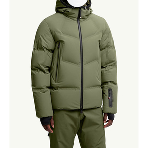 Chaqueta de Invierno para Hombre con Capucha, Acolchada, Ligera, Resistente al Agua y al Viento, con Cierre y Diseño Urbano - Product Image 1