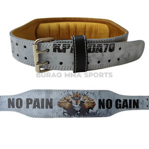 Cinturón de Levantamiento de Pesas para Entrenamiento en Gimnasio, Cinturón de Soporte de Fuerza con Logotipo Personalizado, Tamaño y Color por BURAQ MMA SPORTS - Product Image 2