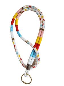 Good looking hand made luxury seed <b>beads</b> lanyard multi color <b>beaded</b> lanyard keychain customizable new design Excellent choice - Product Image 6