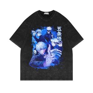 ขายส่งแขนสั้น DTG การพิมพ์ดิจิตอลผู้ชายเสื้อที่กําหนดเองเสื้อยืดเปล่ากรดล้างขนาดใหญ่ unisex ผู้ชายที่กําหนดเองเสื้อยืด - Product Image 5