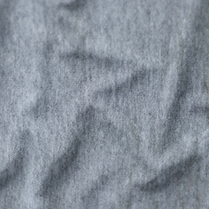 Solid Gray Knitted Jersey <b>Fabric</b> Medium <b>Weight</b> Plain Style Cotton Material French Terry <b>Fabric</b> one side brushed - Product Image 4