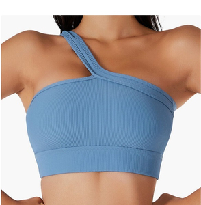 Women's Yoga Sports Bra Four-Way Stretch Medium Support Quick Dry Breathable Eco-Friendly Custom Logo Seamless Lace Detail - Product Image 3