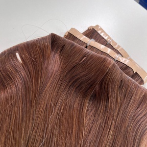 Producto caliente CINTA INVISIBLE 100% Extensiones de cabello humano Remy virgen en línea larga Textura de onda recta Nunca se enreda Reutilizable - Product Image 6