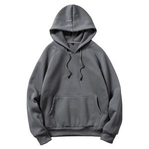 Capuchas con estampado liso para niñas y niños Sudadera con capucha larga de gran tamaño Sudaderas con capucha de calidad de larga duración de lana pura Logotipo personalizado - Product Image 1