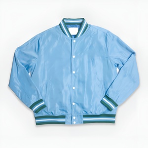 Trending Fashion Customer Demanded Genuine Leather Wool Silk Unisex Varsity Lettermen <b>Jackets</b> Covered Button Closure Front - Product Image 1