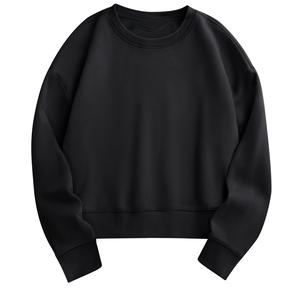 Logo personnalisé polaire pull col rond sweat femmes haute qualité coton broderie graphique sweats femmes Streetwear - Product Image 1