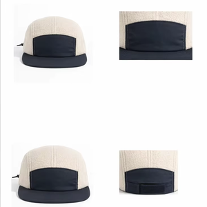 Gorra de Campamento Personalizable de 5 Paneles Ajustables con Bordado 3D, Corona de Forro Polar de Poliéster y Visera Delantera de Nylon Reciclado para Uso en Exteriores - Product Image 1