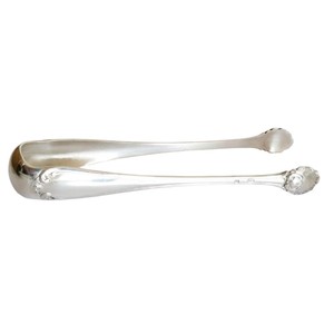 Pince à glace élégante en argent plaqué antique avec motif coquillage orné, idéale pour les bars, mariages, fêtes et usage domestique – Prix bas - Product Image 1