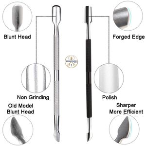 Cuticle Trimmer with Cuticle Pusher Ejiubas Cuticle Remover Cuticle Nipper Professional Stainless Steel Cuticle <b>Cutter</b> Clipper - Product Image 5