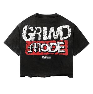 Camisetas de Hombre 2026 de Alta Calidad, Fabricación Personalizada, Corte Holgado, Bajo Desgastado, con Logotipo Personalizado Serigrafiado - Product Image 3