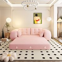 78,7 \ "Rosa multifuncional para tela de peluche sofá cama relleno de espuma cama para perro perezoso sofá para humanos para cama de sala de estar
