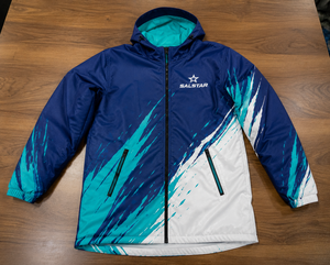 Parka con Capucha para Hombre SALSTAR, Manga Larga, Impermeable, Deportiva, con Estampado, de Poliéster, con Cierre de Cremallera - Product Image 6
