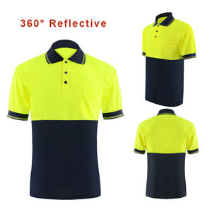 Polo de sécurité réfléchissant haute visibilité à manches courtes, uniforme de travail, vêtements de sécurité pour la construction - Product Image 2